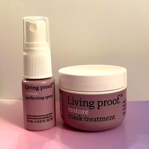Living proof restore treatment and detangle spry